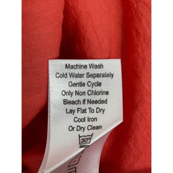 Kyla Seo Embroidered Fit and Flare Enola Tank in Spicy Orange - Sz S - NWT - Picture 9 of 9